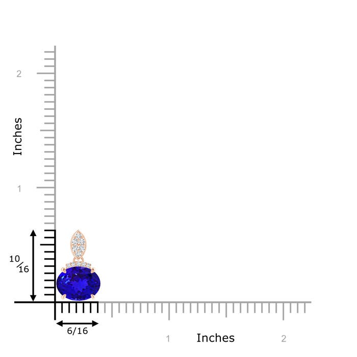 AAAA - Tanzanite / 1.97 CT / 14 KT Rose Gold