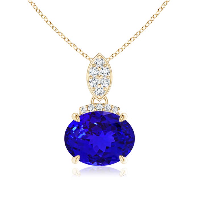 AAAA - Tanzanite / 1.97 CT / 14 KT Yellow Gold