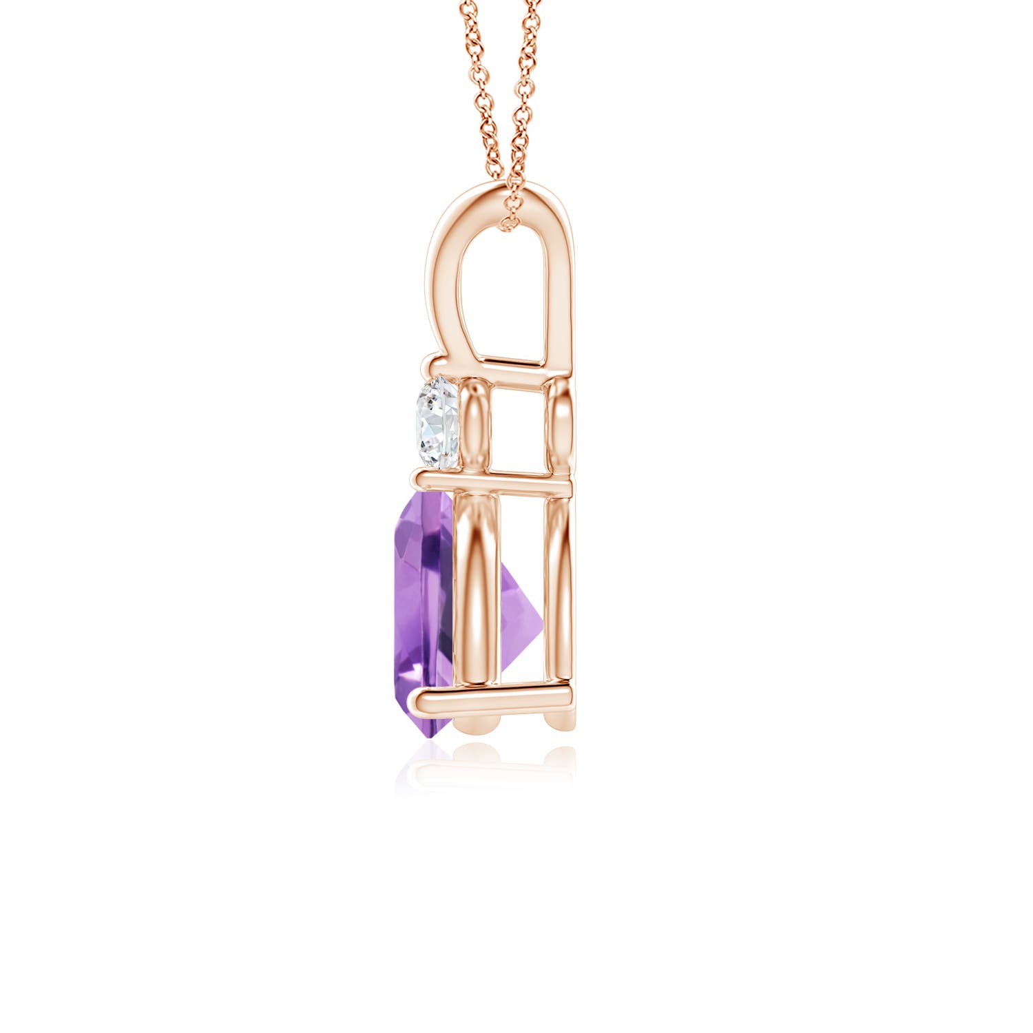 A - Amethyst / 0.78 CT / 14 KT Rose Gold