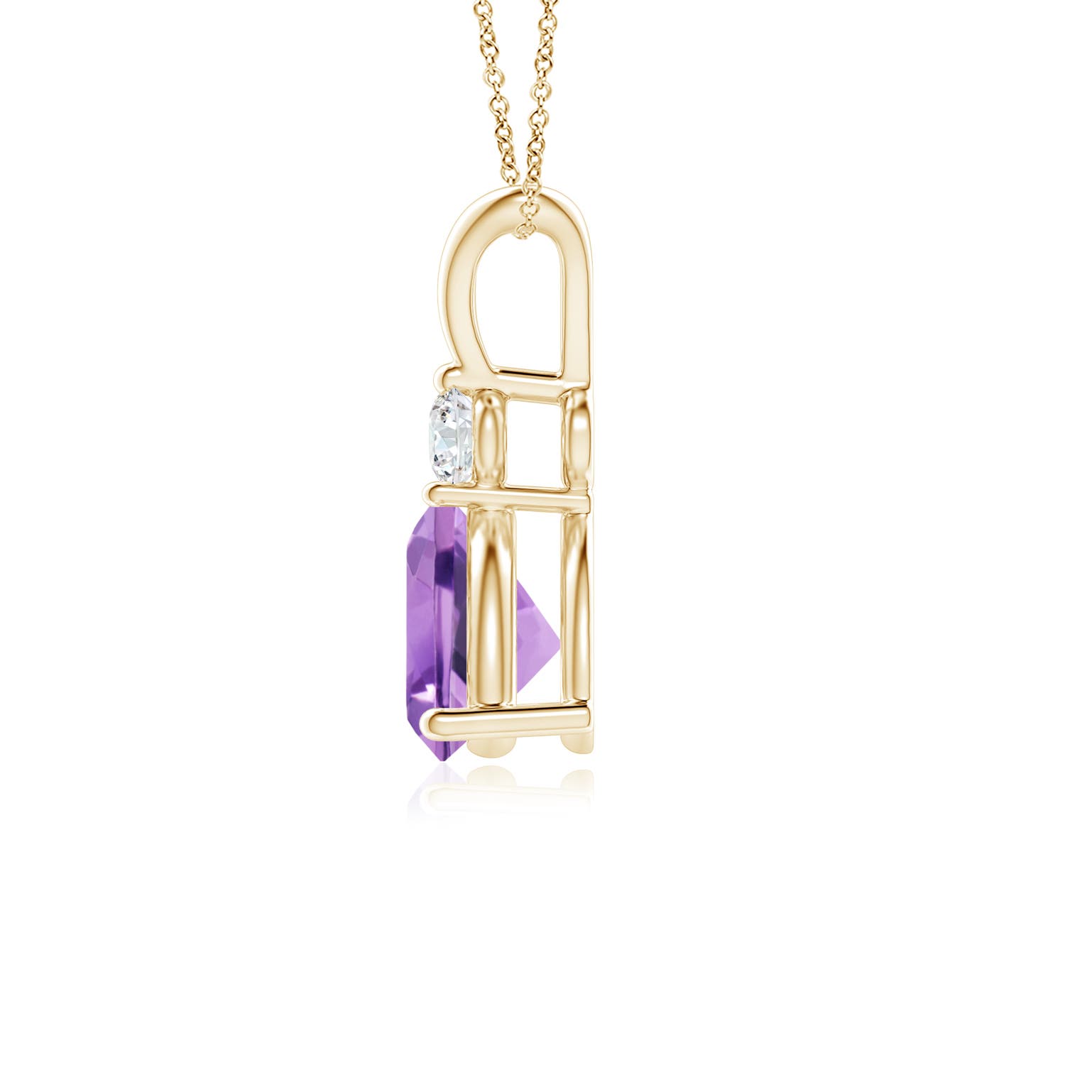 A - Amethyst / 0.78 CT / 14 KT Yellow Gold