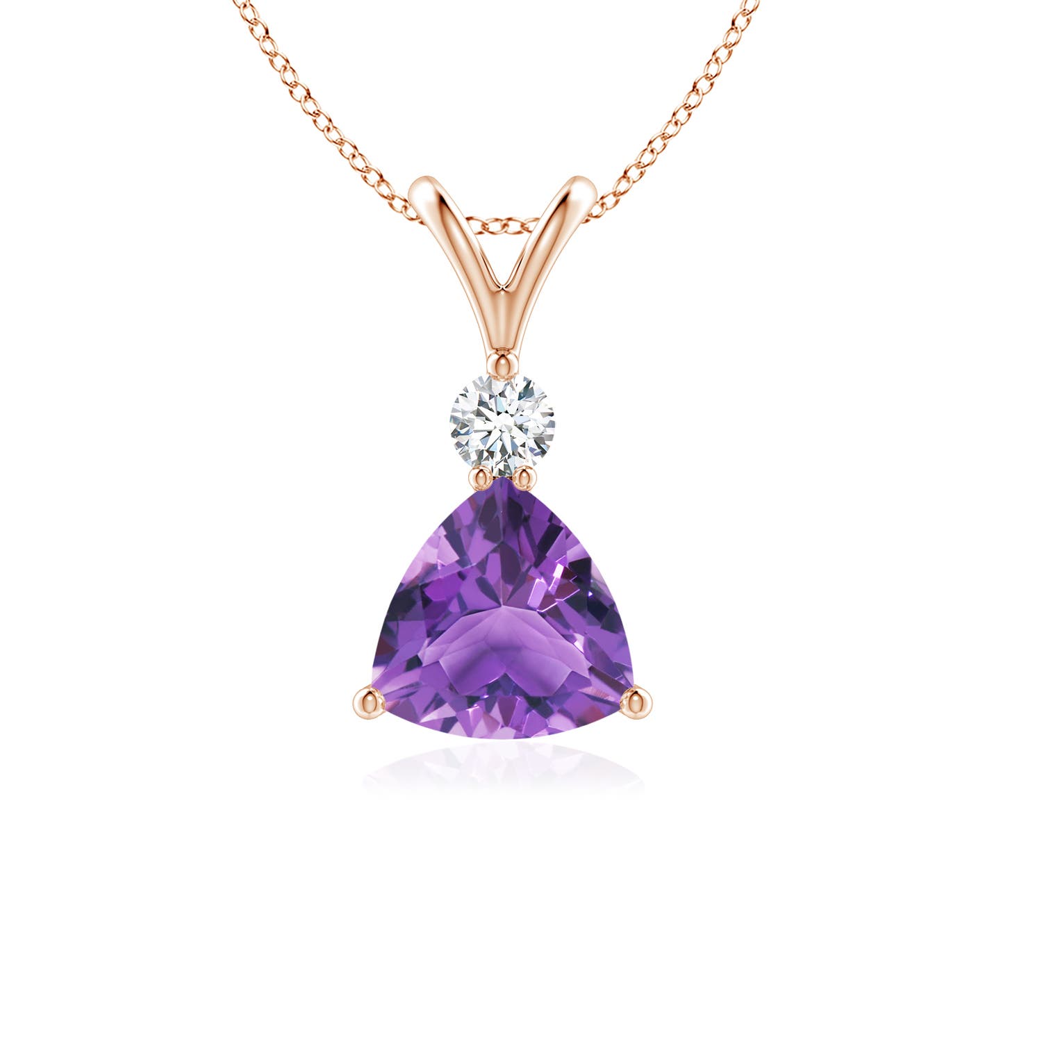 AA - Amethyst / 0.78 CT / 14 KT Rose Gold