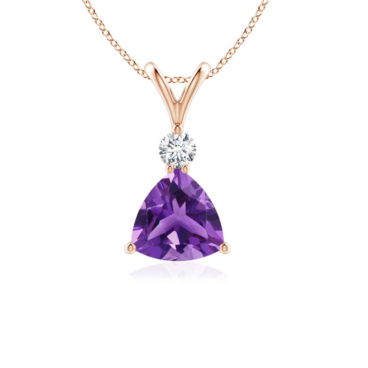 AAA - Amethyst / 0.78 CT / 14 KT Rose Gold