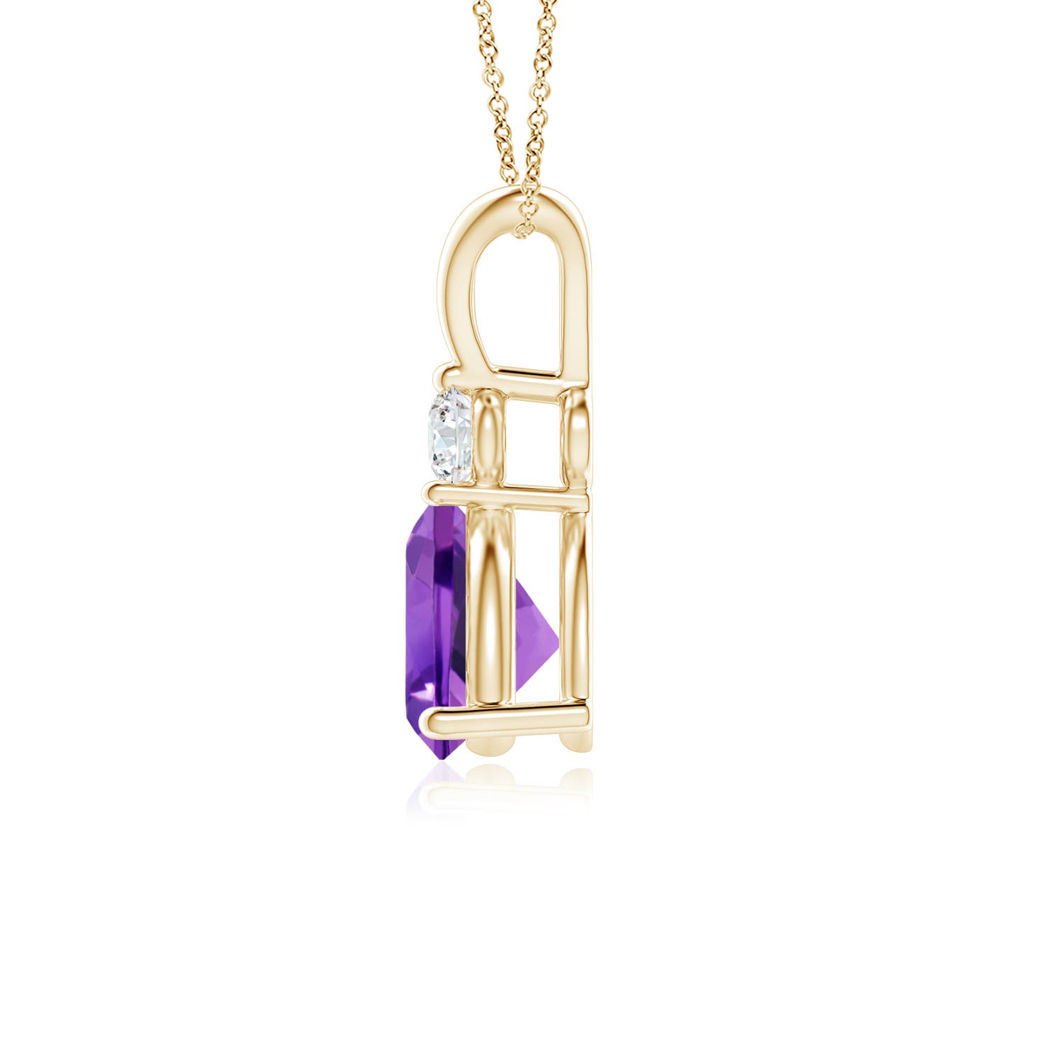 AAA - Amethyst / 0.78 CT / 14 KT Yellow Gold