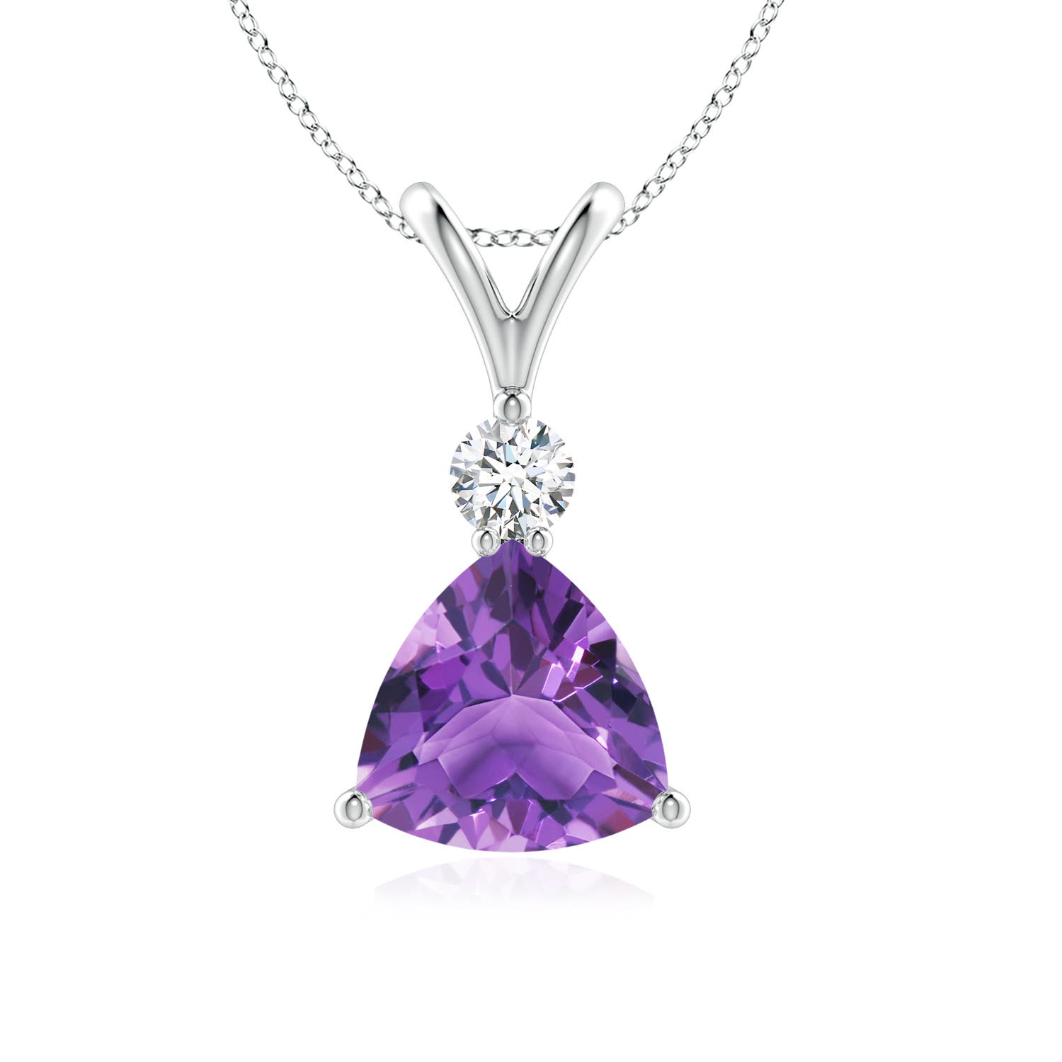 AA - Amethyst / 1.21 CT / 14 KT White Gold