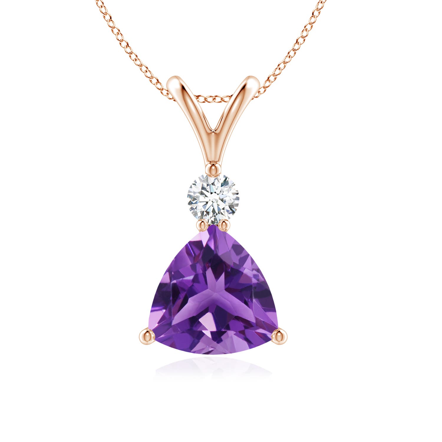 AAA - Amethyst / 1.21 CT / 14 KT Rose Gold