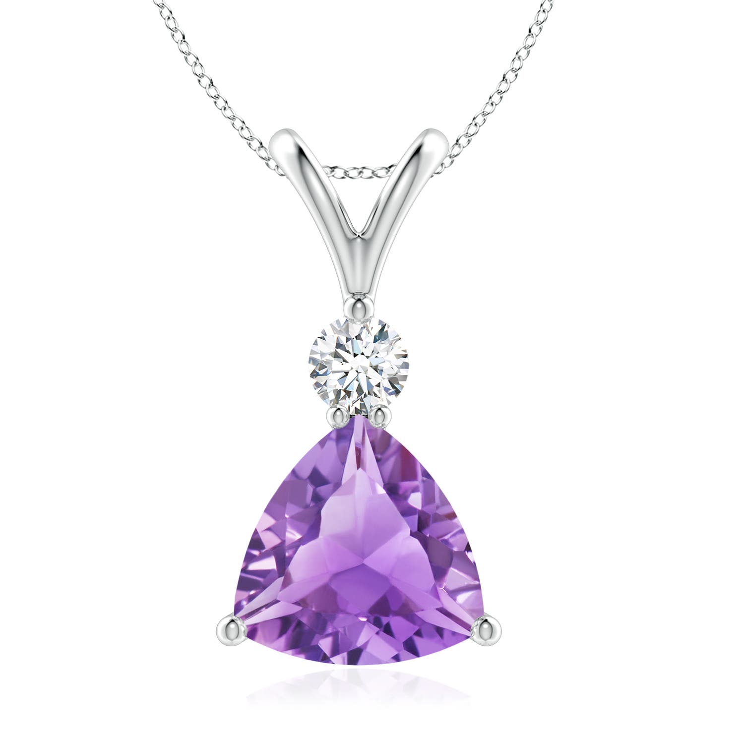 A - Amethyst / 1.75 CT / 14 KT White Gold