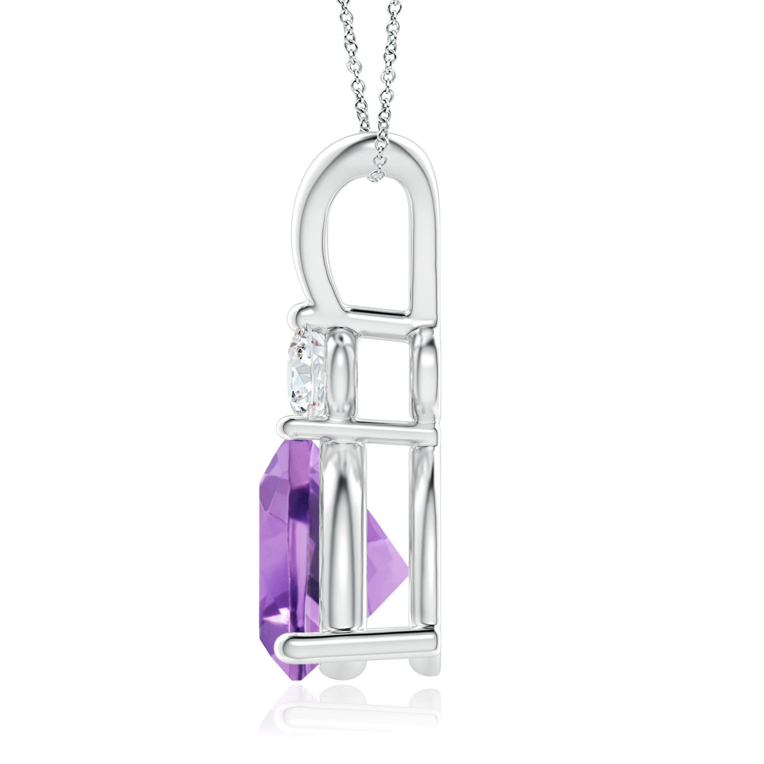 A - Amethyst / 1.75 CT / 14 KT White Gold