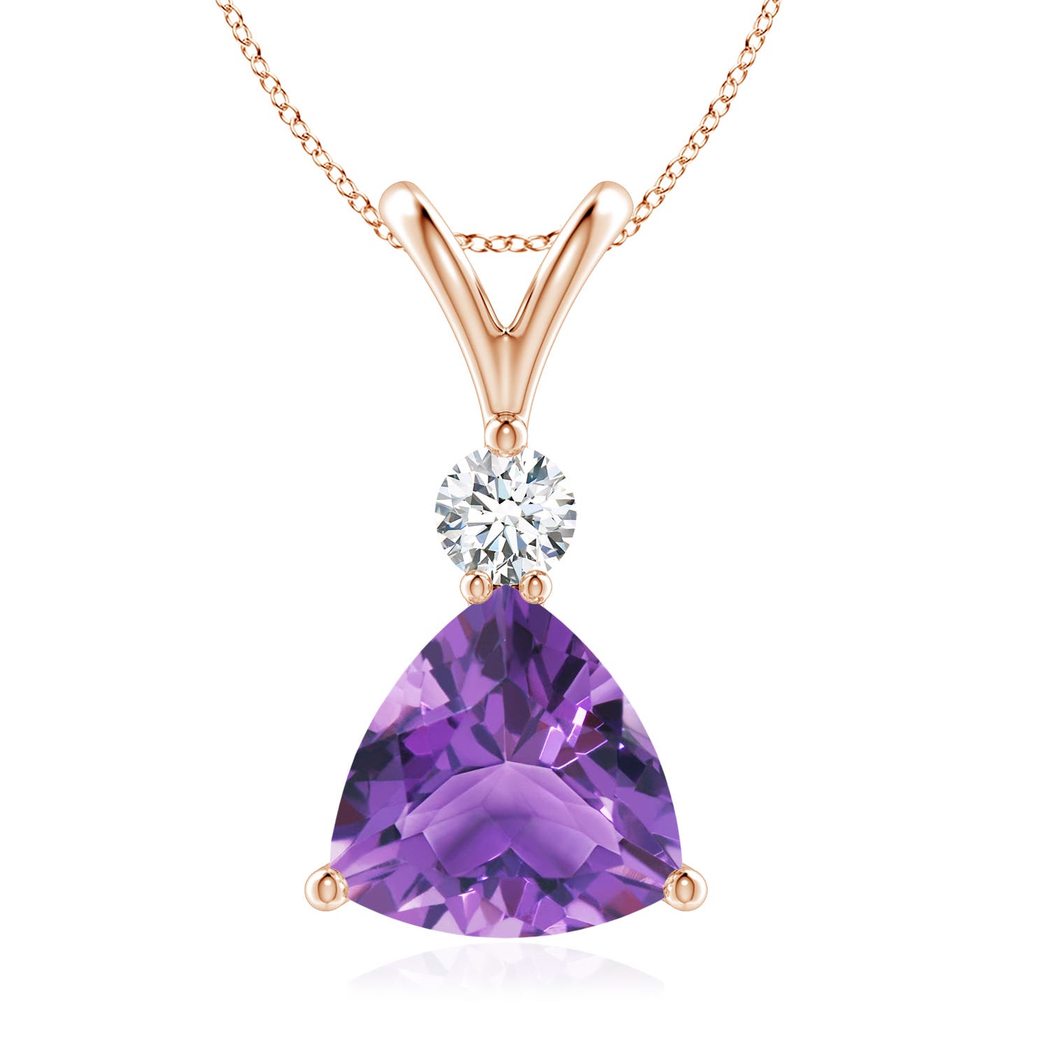 AA - Amethyst / 1.75 CT / 14 KT Rose Gold