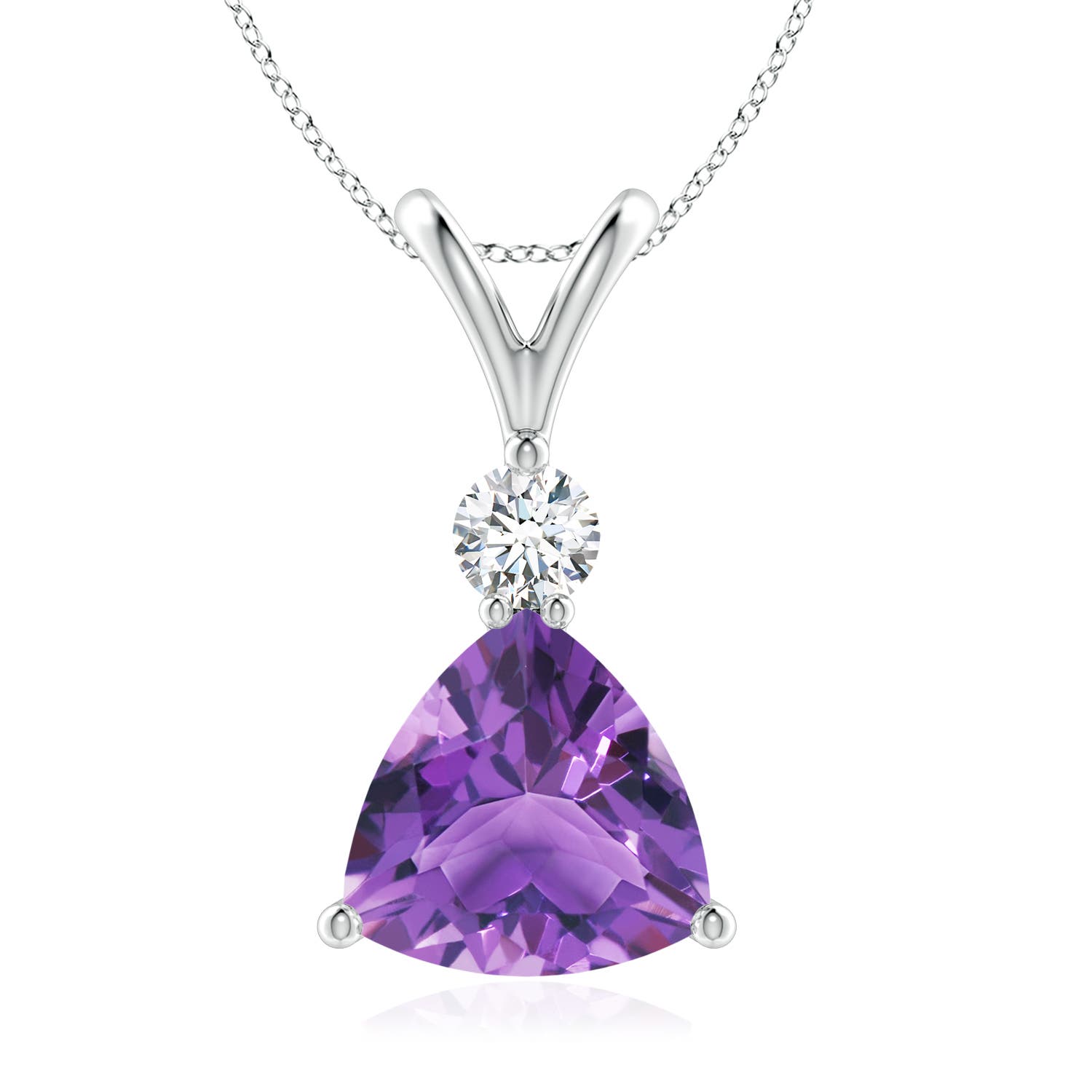 AA - Amethyst / 1.75 CT / 14 KT White Gold