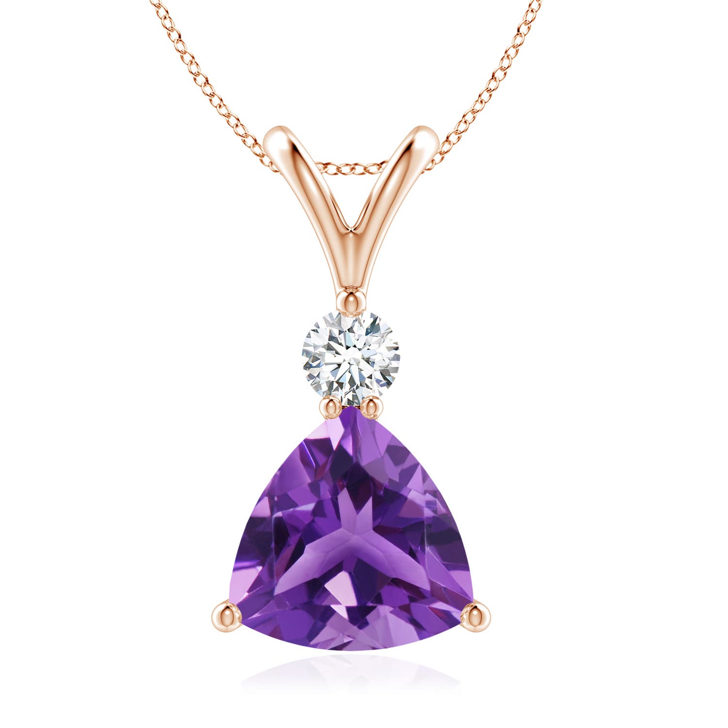 AAA - Amethyst / 1.75 CT / 14 KT Rose Gold