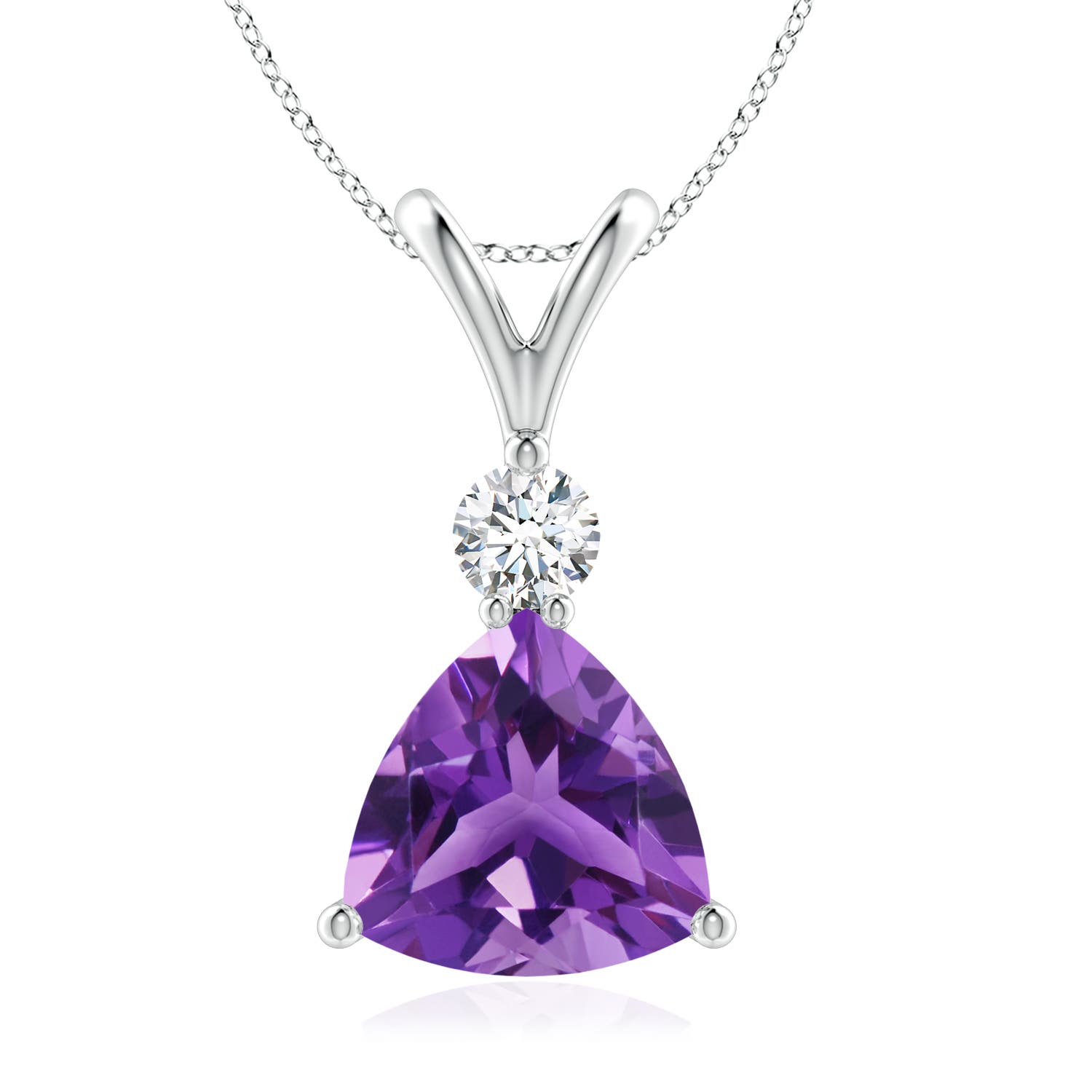 AAA - Amethyst / 1.75 CT / 14 KT White Gold