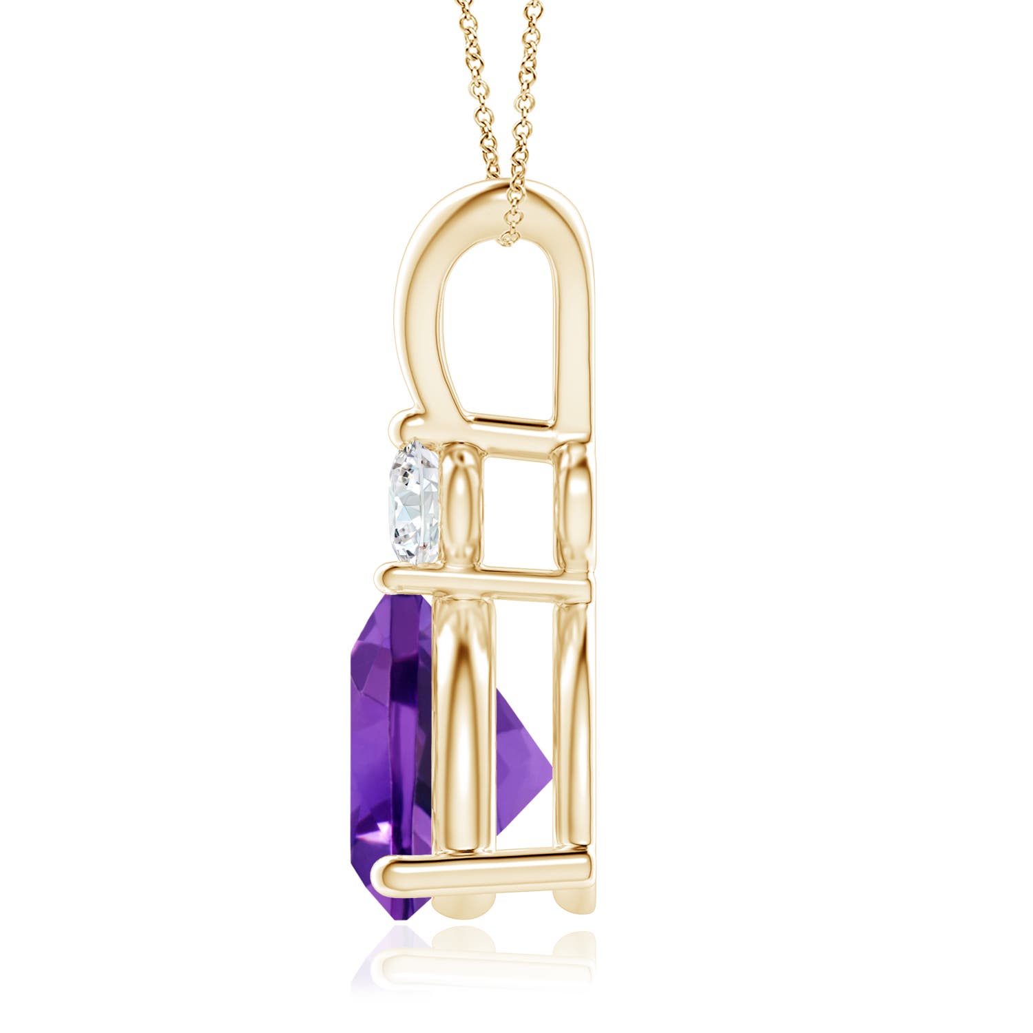 AAAA - Amethyst / 1.75 CT / 14 KT Yellow Gold