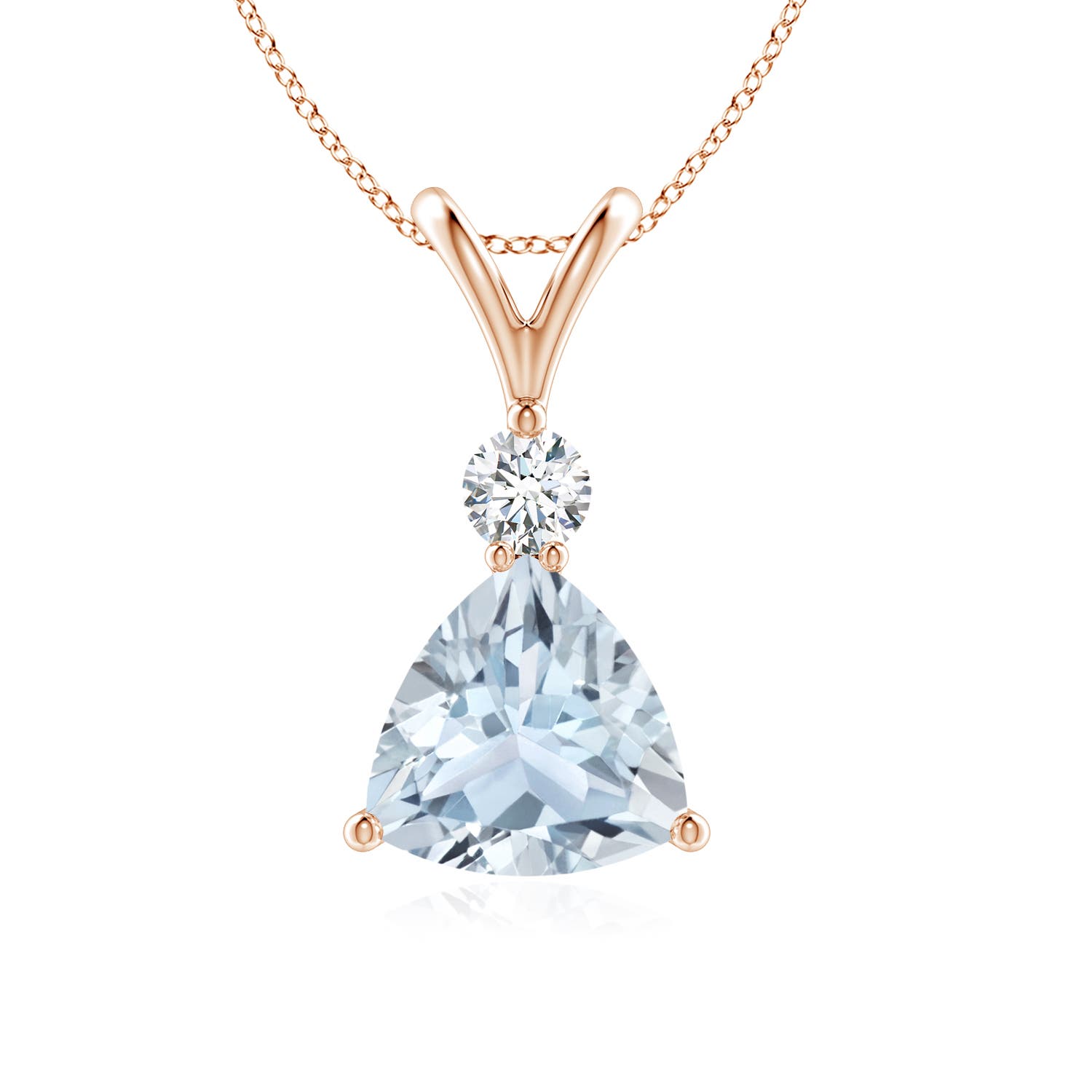 A - Aquamarine / 1.11 CT / 14 KT Rose Gold