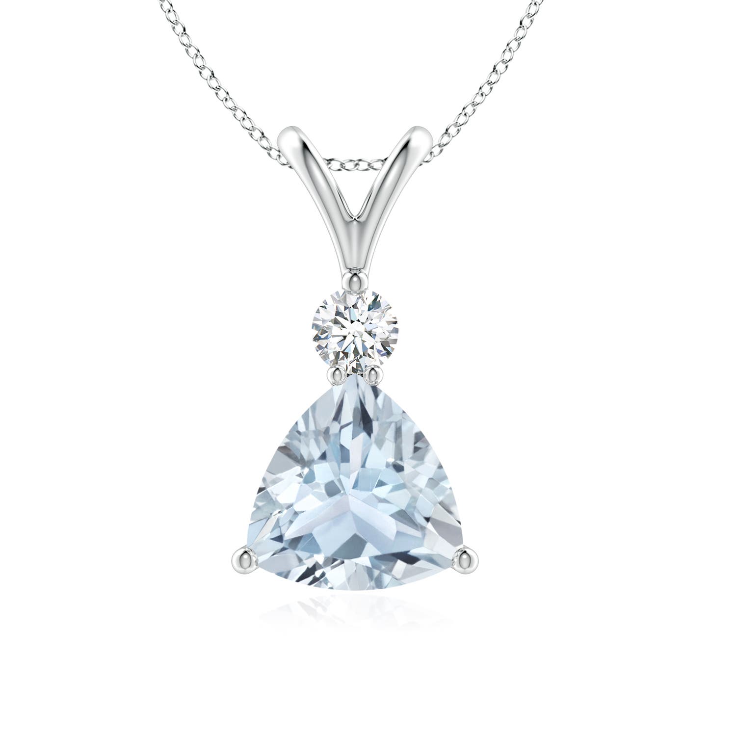 A - Aquamarine / 1.11 CT / 14 KT White Gold