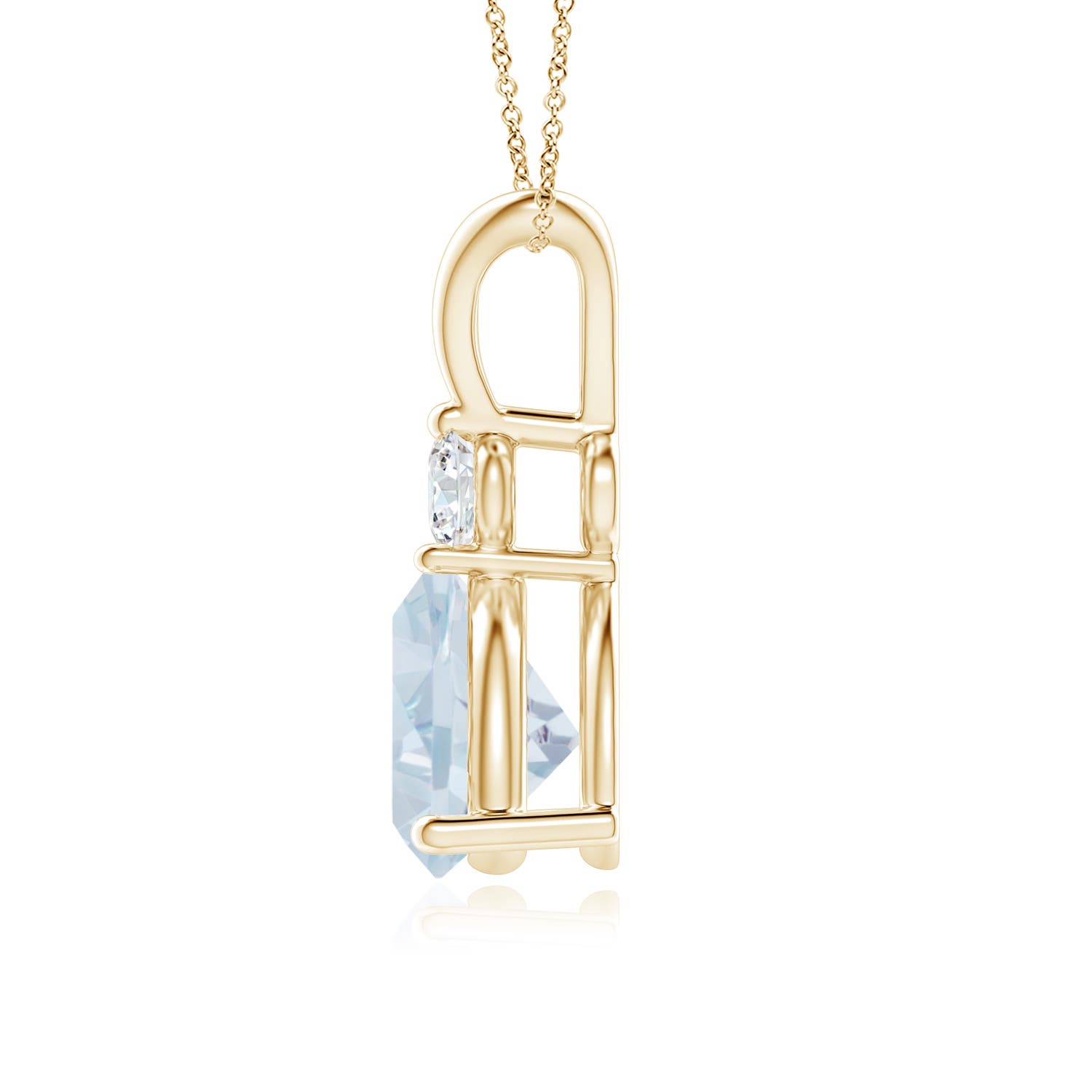 A - Aquamarine / 1.11 CT / 14 KT Yellow Gold