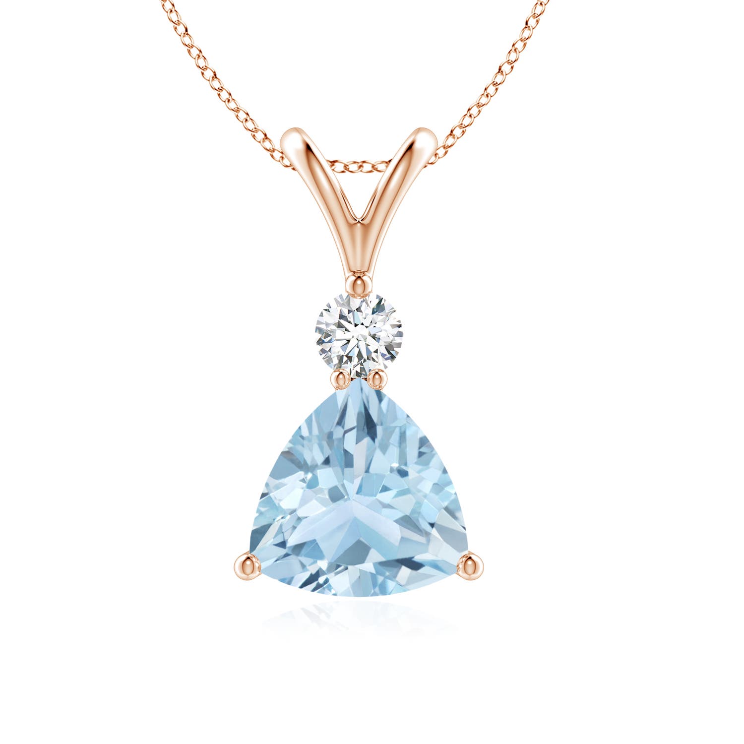 AA - Aquamarine / 1.11 CT / 14 KT Rose Gold