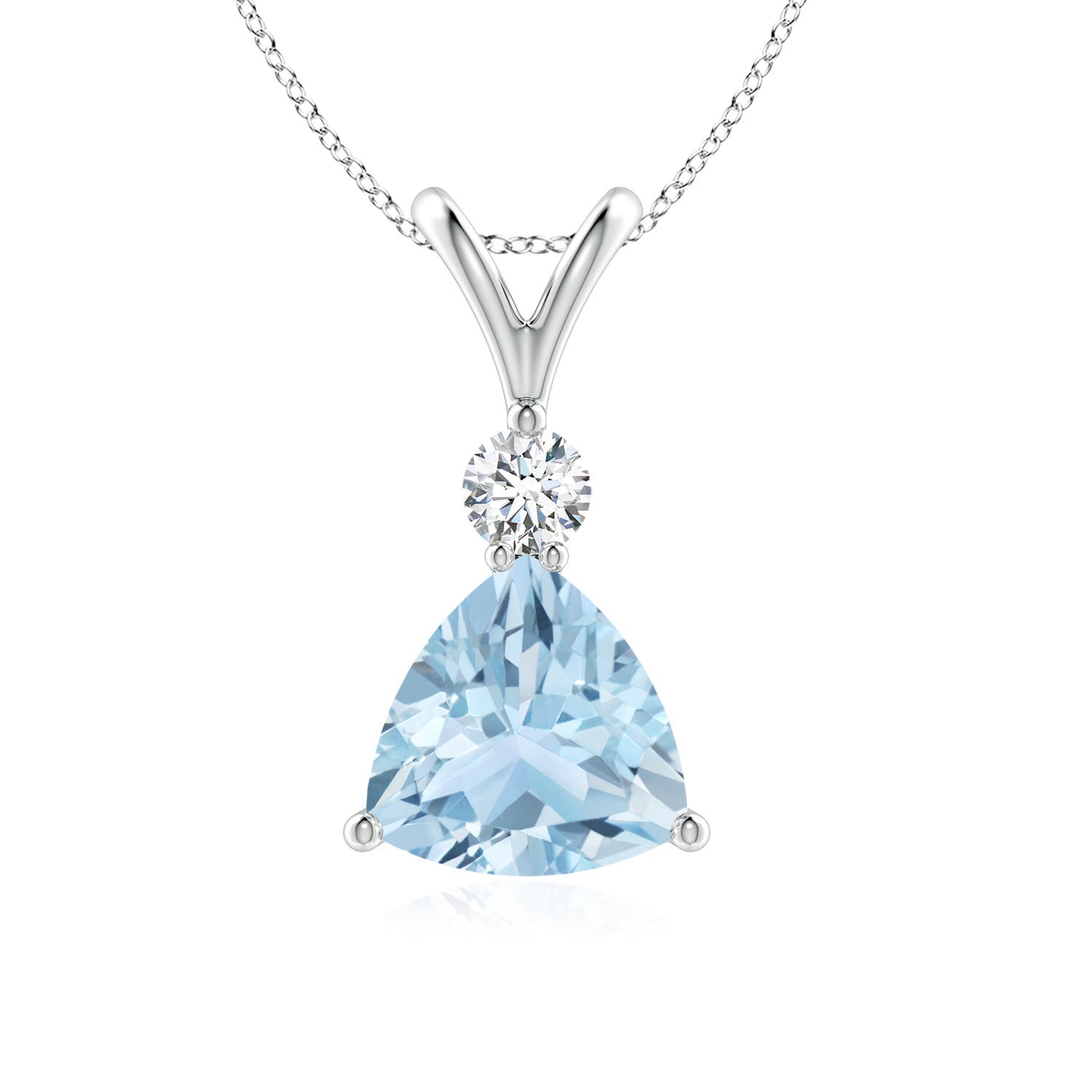 AA - Aquamarine / 1.11 CT / 14 KT White Gold