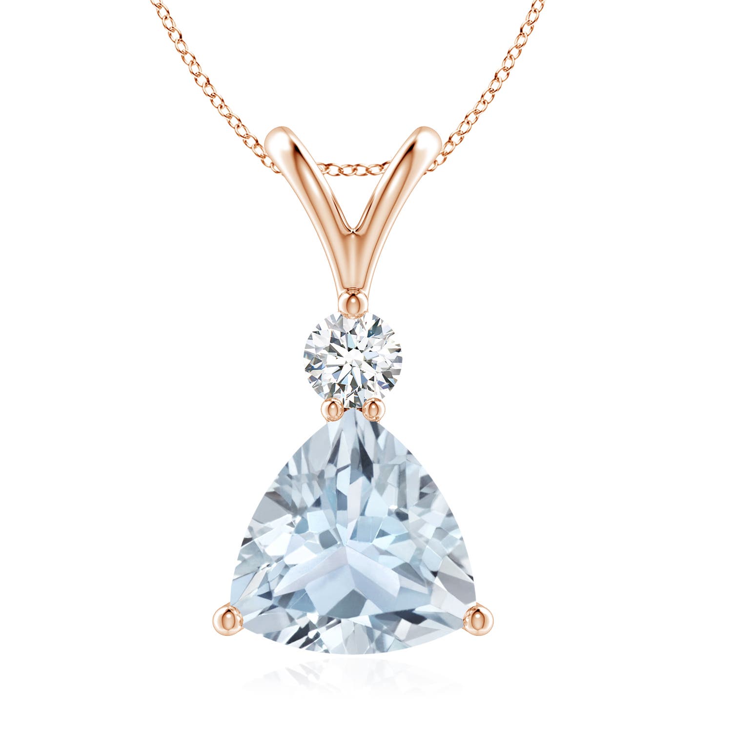 A - Aquamarine / 1.55 CT / 14 KT Rose Gold