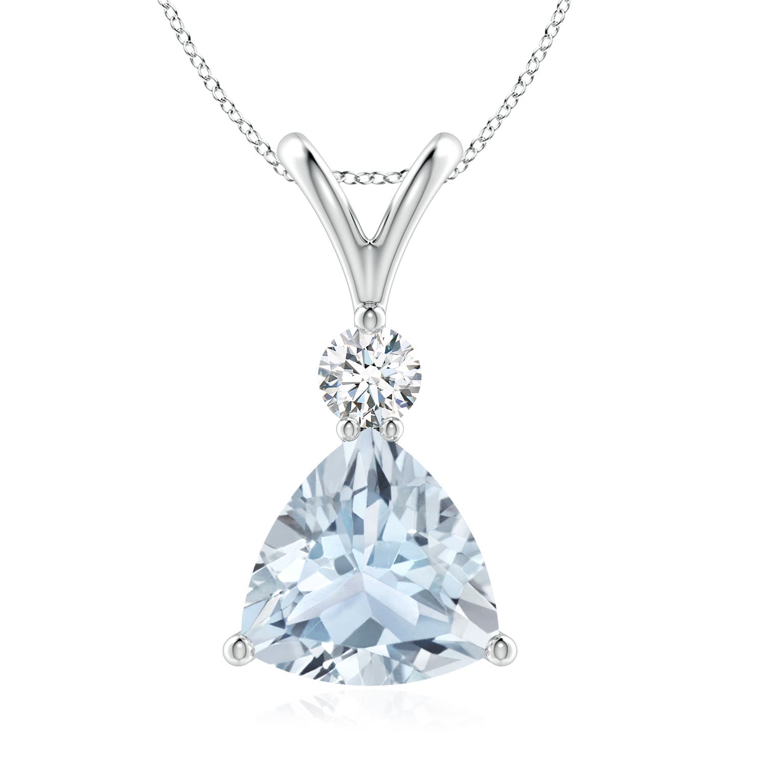 A - Aquamarine / 1.55 CT / 14 KT White Gold