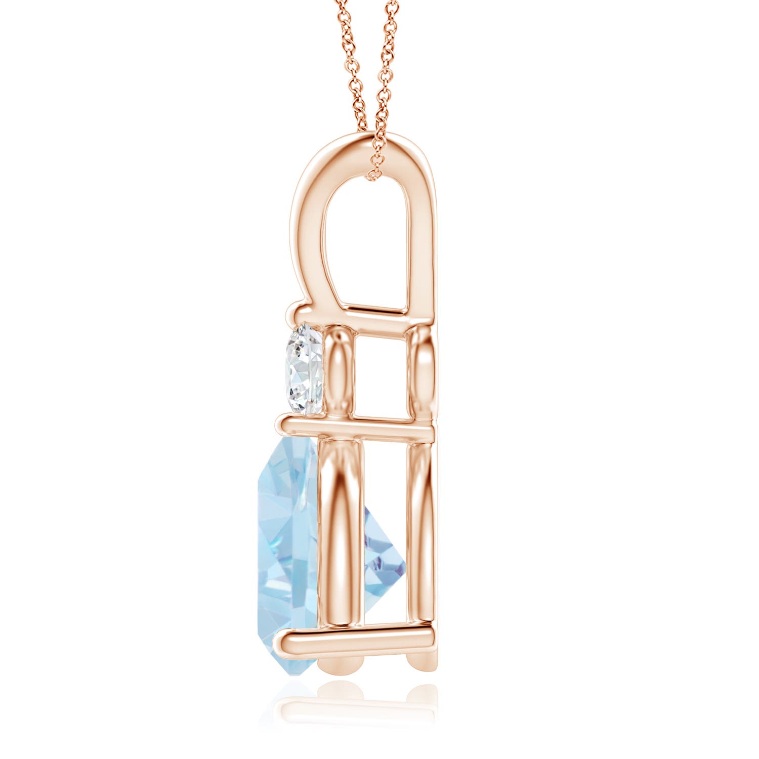 AA - Aquamarine / 1.55 CT / 14 KT Rose Gold