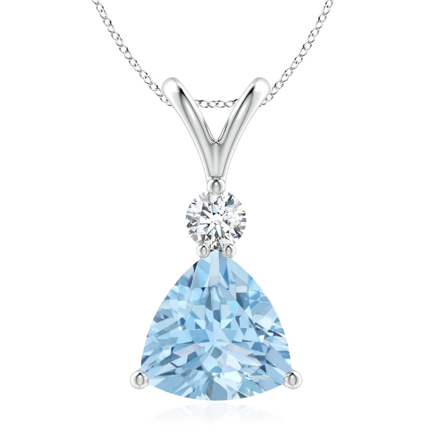 AAA - Aquamarine / 1.55 CT / 14 KT White Gold