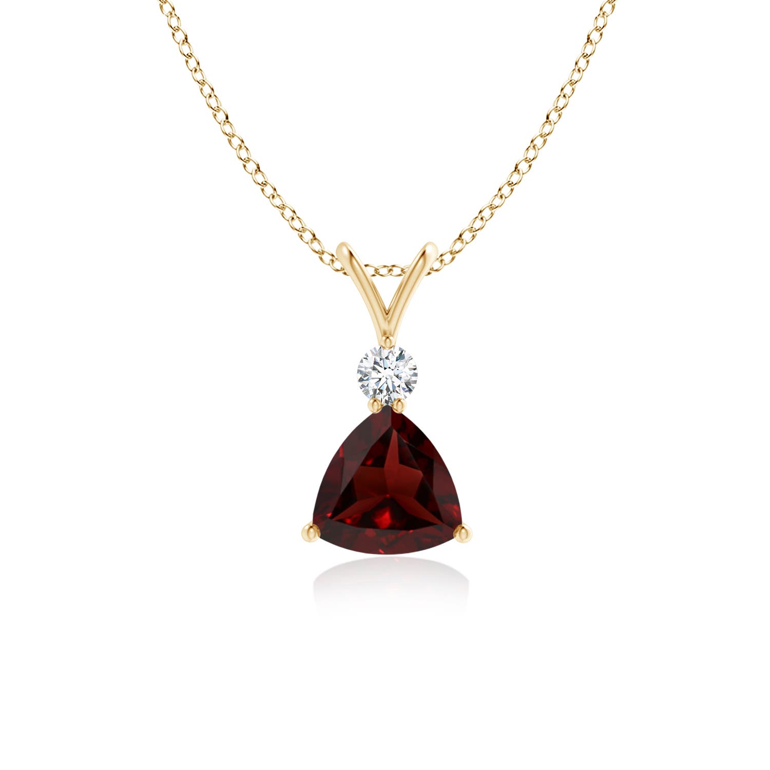 AA - Garnet / 0.93 CT / 14 KT Yellow Gold