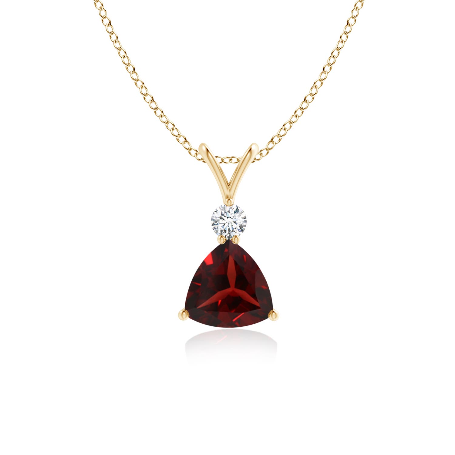 AAA - Garnet / 0.93 CT / 14 KT Yellow Gold