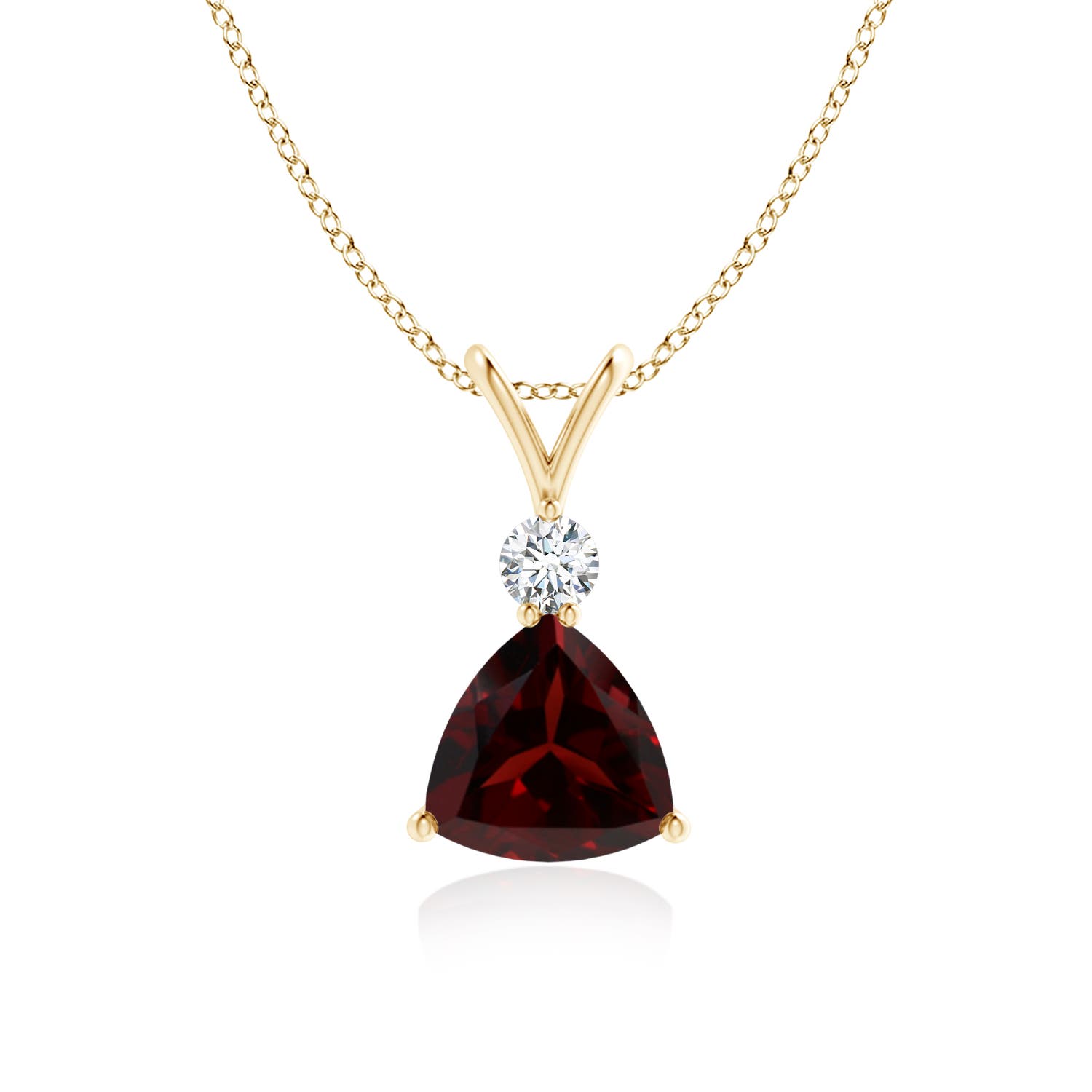 A - Garnet / 1.41 CT / 14 KT Yellow Gold