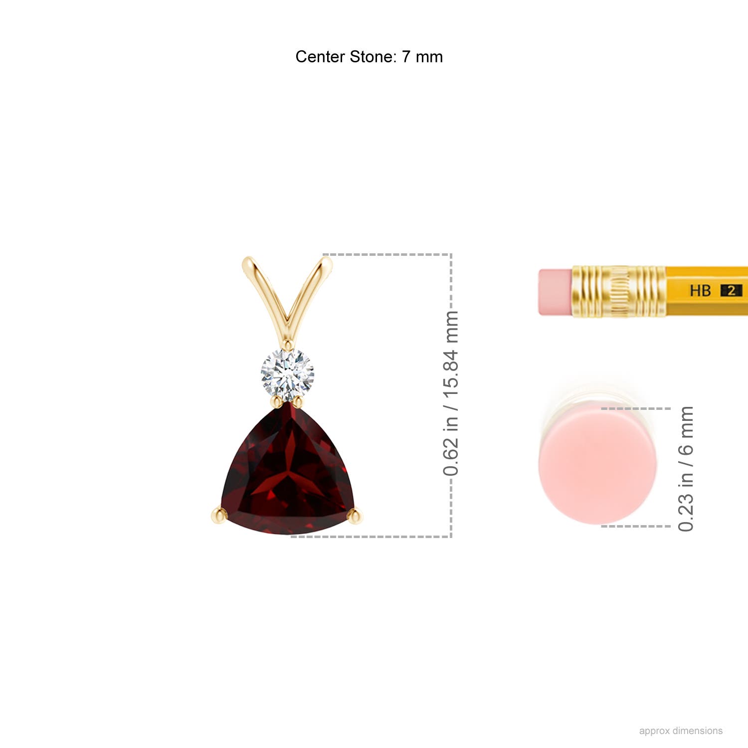 A - Garnet / 1.41 CT / 14 KT Yellow Gold