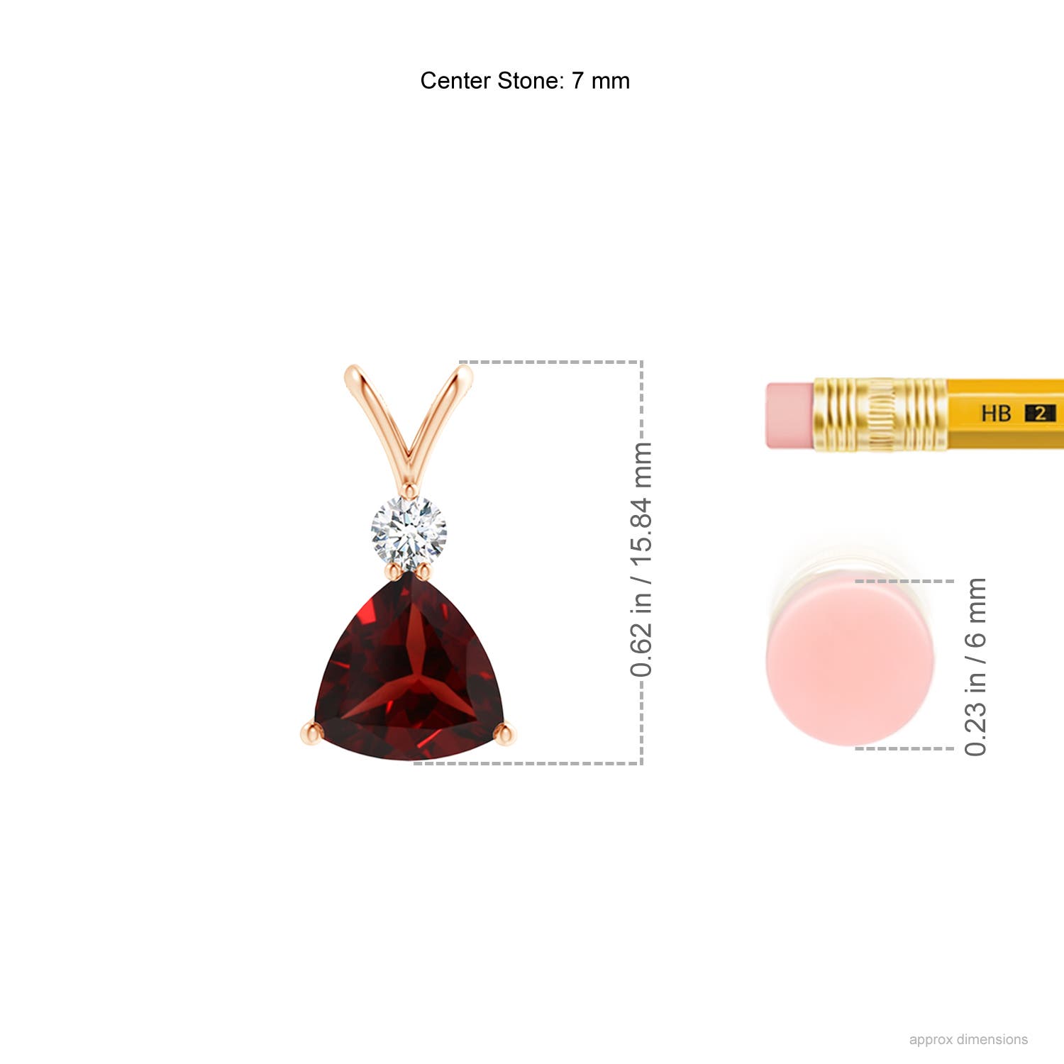 AAA - Garnet / 1.41 CT / 14 KT Rose Gold