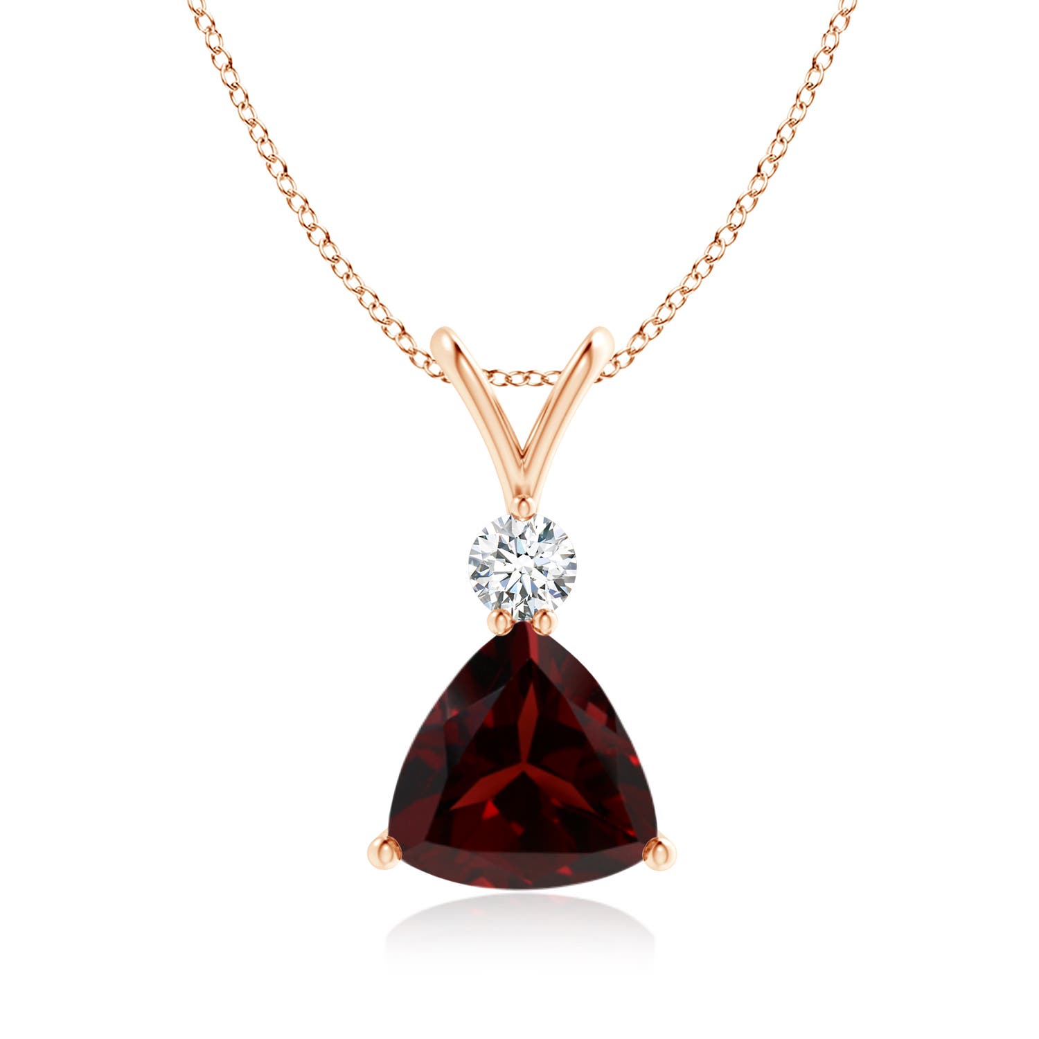 A - Garnet / 2.05 CT / 14 KT Rose Gold