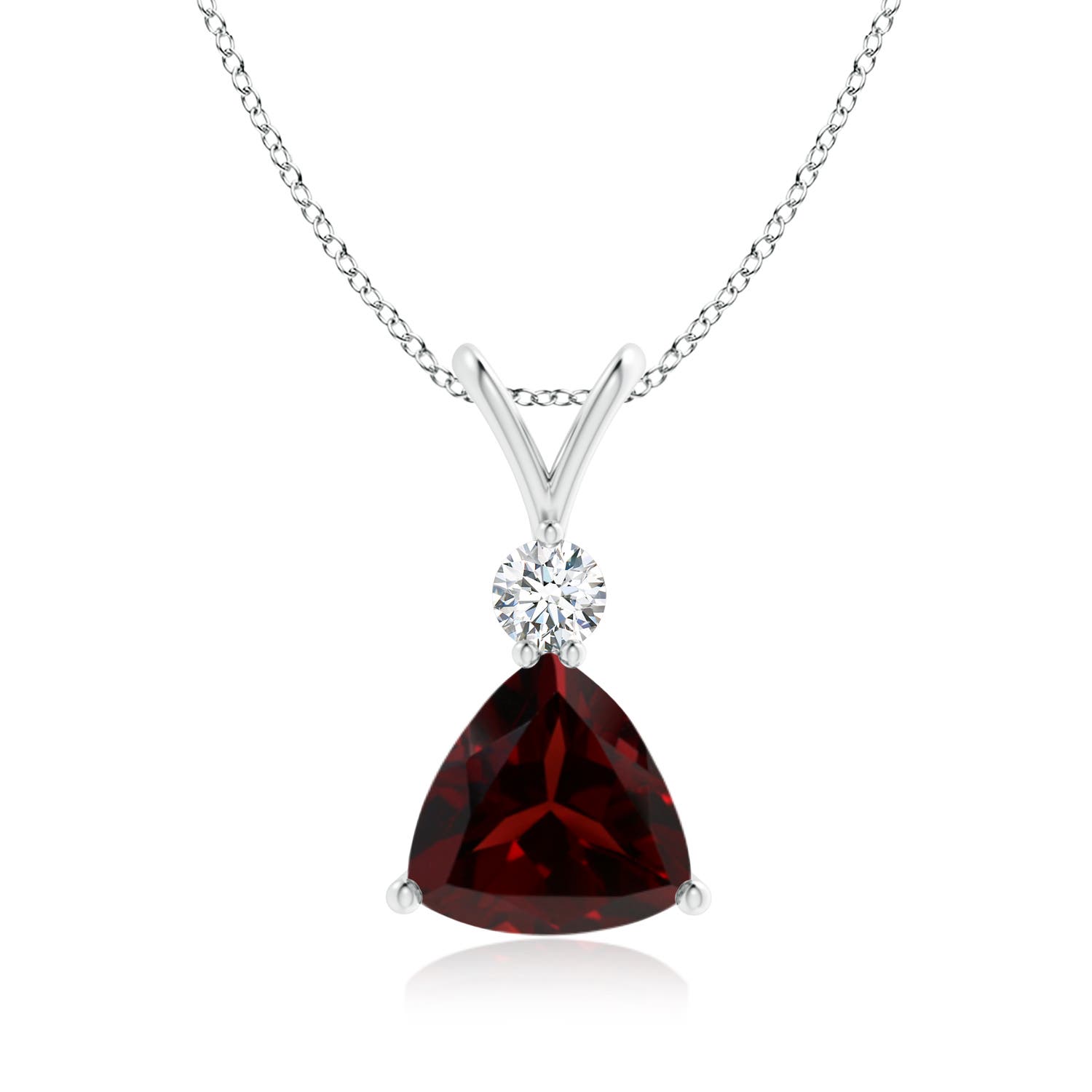 A - Garnet / 2.05 CT / 14 KT White Gold