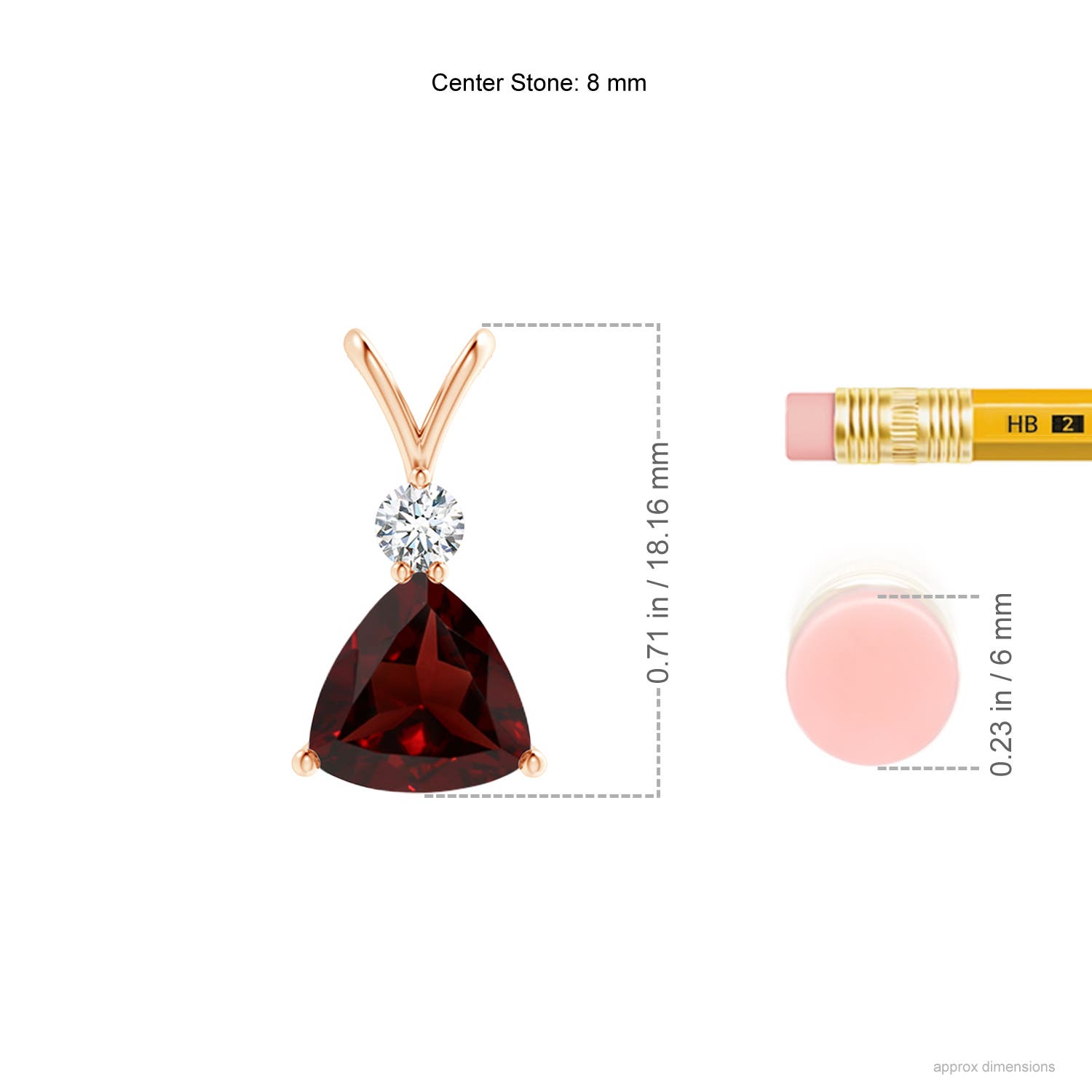 AA - Garnet / 2.05 CT / 14 KT Rose Gold