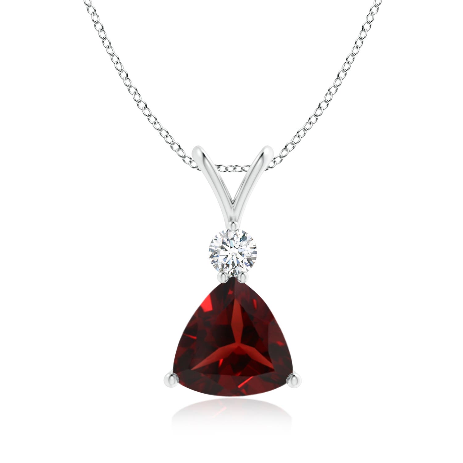 AAA - Garnet / 2.05 CT / 14 KT White Gold