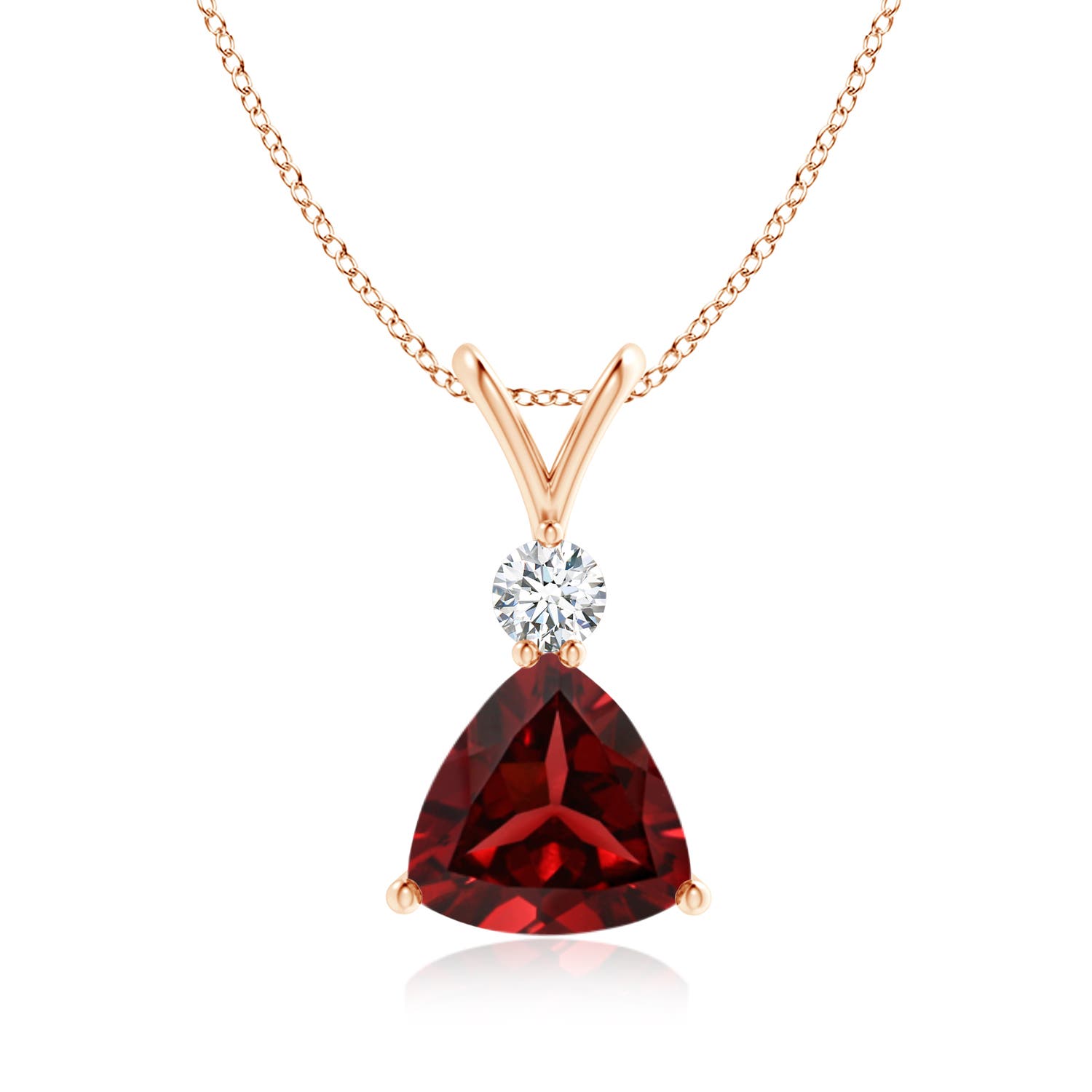 AAAA - Garnet / 2.05 CT / 14 KT Rose Gold