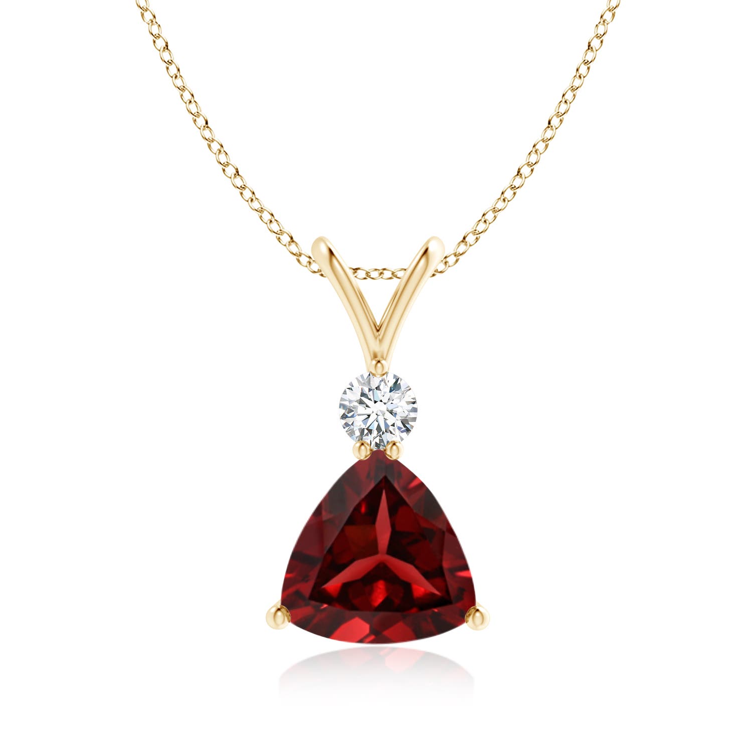 AAAA - Garnet / 2.05 CT / 14 KT Yellow Gold