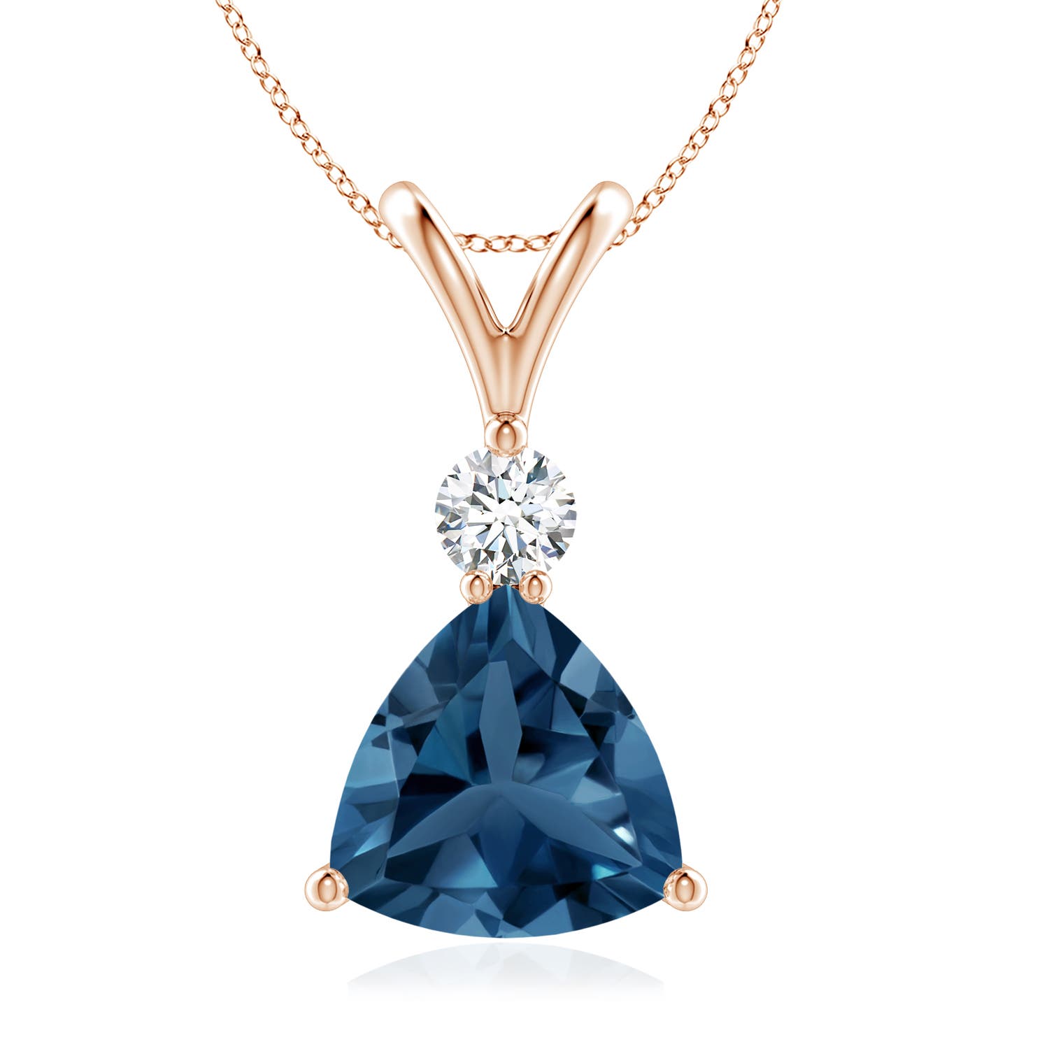 AA - London Blue Topaz / 2.35 CT / 14 KT Rose Gold