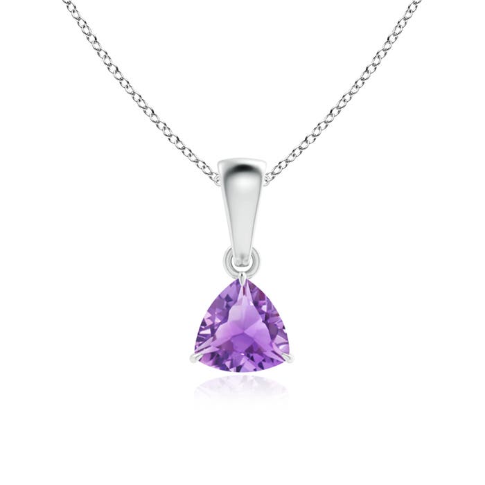 A - Amethyst / 0.4 CT / 14 KT White Gold