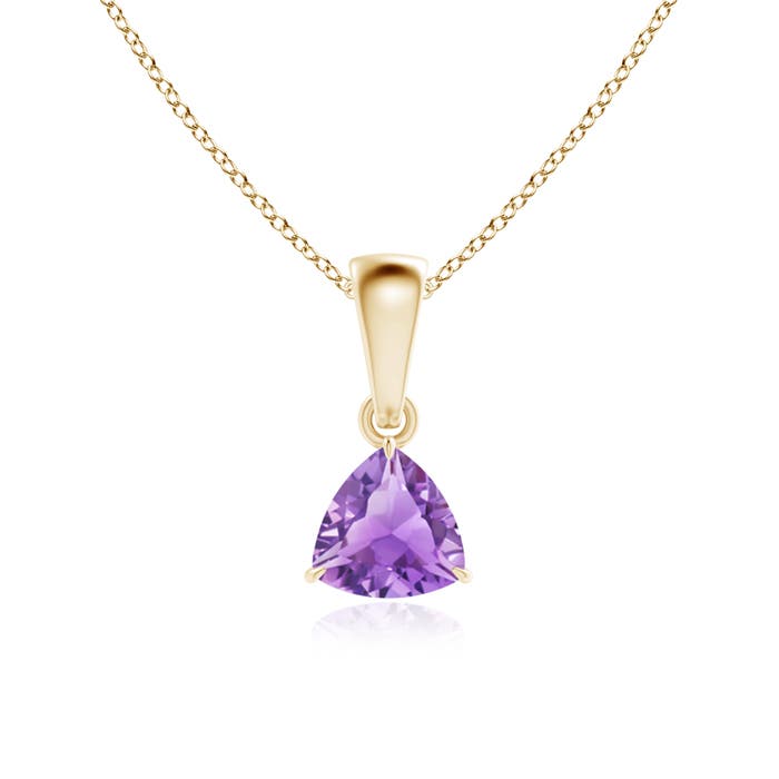 A - Amethyst / 0.4 CT / 14 KT Yellow Gold