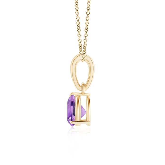 A - Amethyst / 0.4 CT / 14 KT Yellow Gold