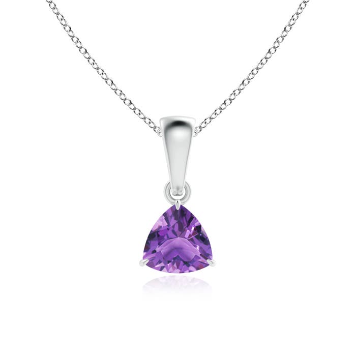 AA - Amethyst / 0.4 CT / 14 KT White Gold