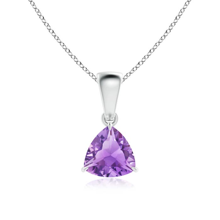 A - Amethyst / 0.7 CT / 14 KT White Gold