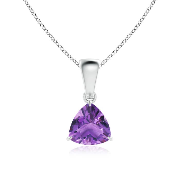 AA - Amethyst / 0.7 CT / 14 KT White Gold