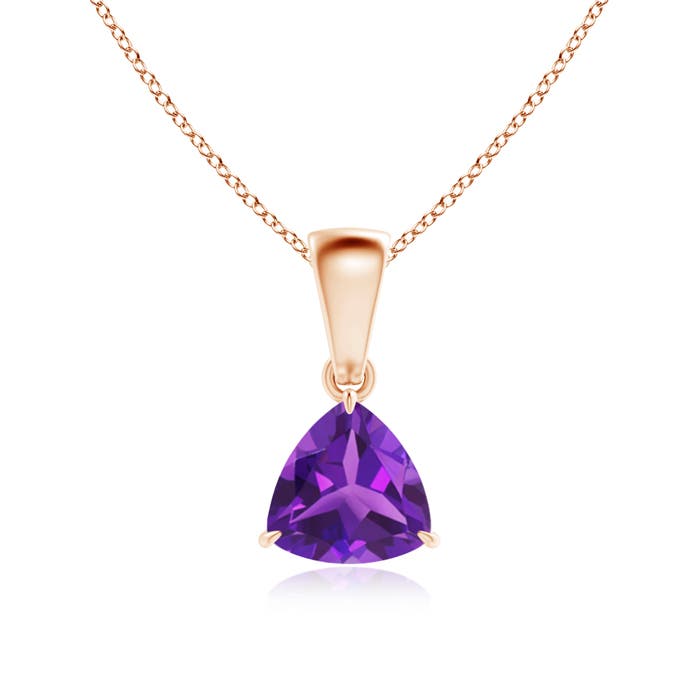 AAAA - Amethyst / 0.7 CT / 14 KT Rose Gold