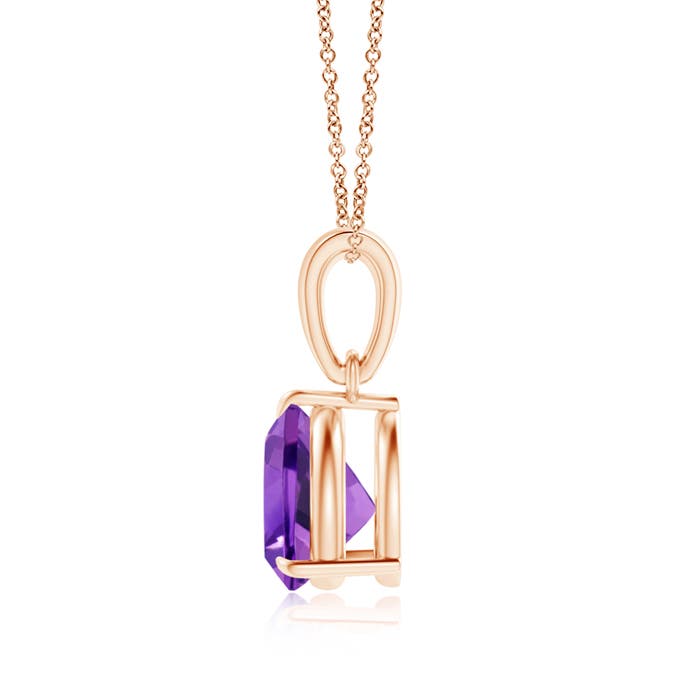 AAA - Amethyst / 1.1 CT / 14 KT Rose Gold