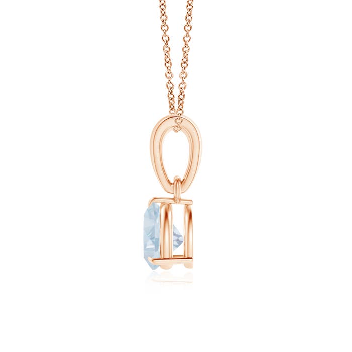 A - Aquamarine / 0.35 CT / 14 KT Rose Gold