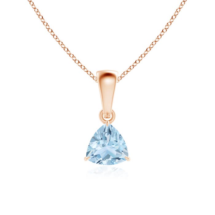 AA - Aquamarine / 0.35 CT / 14 KT Rose Gold