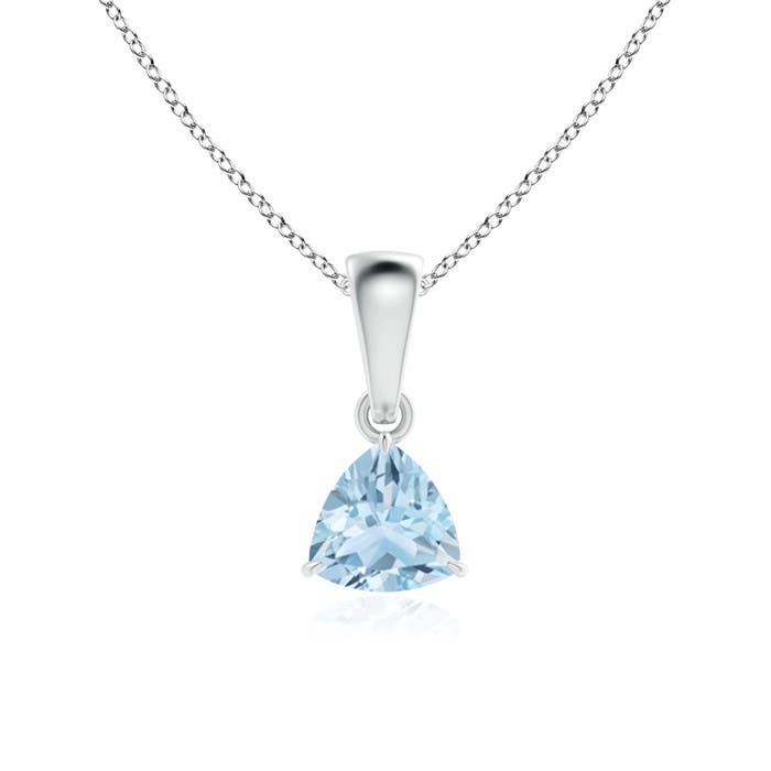 AA - Aquamarine / 0.35 CT / 14 KT White Gold