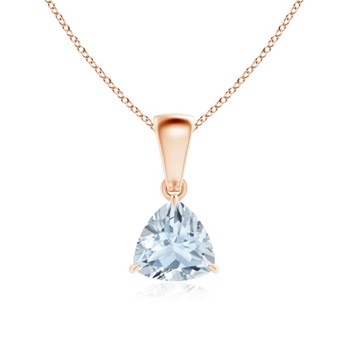 A - Aquamarine / 0.6 CT / 14 KT Rose Gold