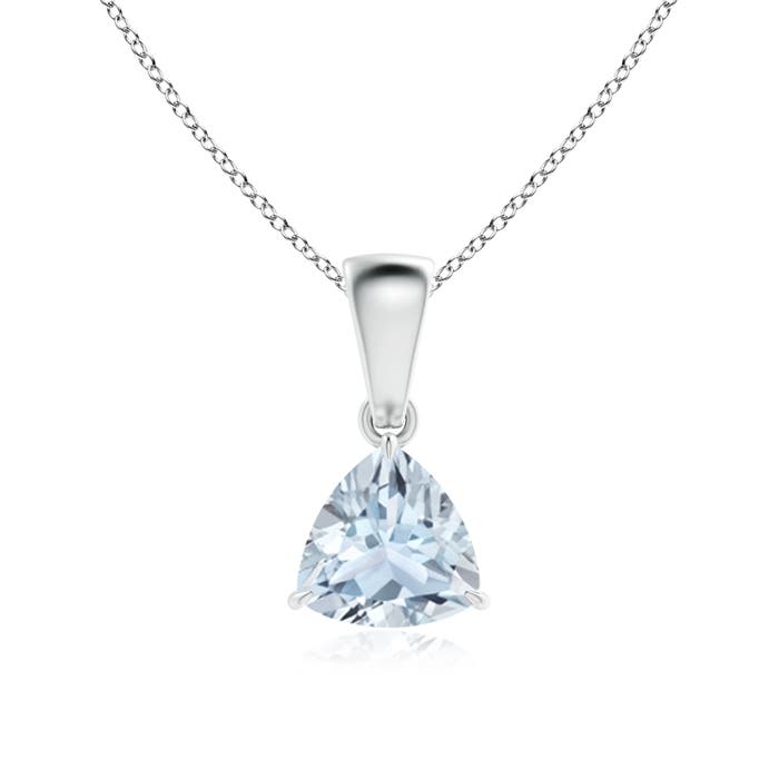 A - Aquamarine / 0.6 CT / 14 KT White Gold